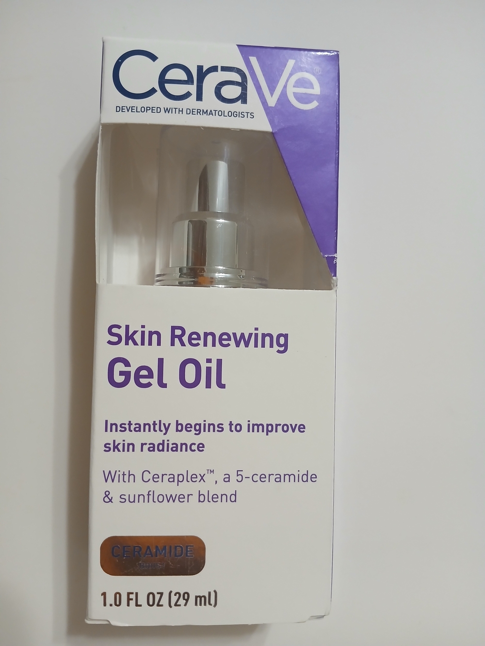 Cerave  Gel Oil Serum - Purple, White